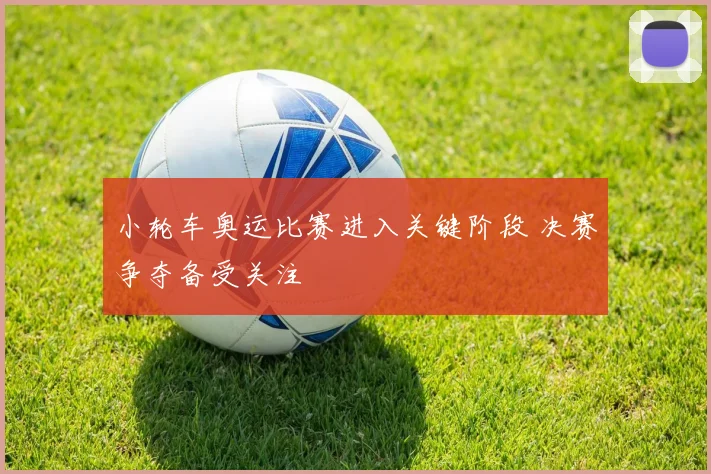 小轮车奥运比赛进入关键阶段 决赛争夺备受关注